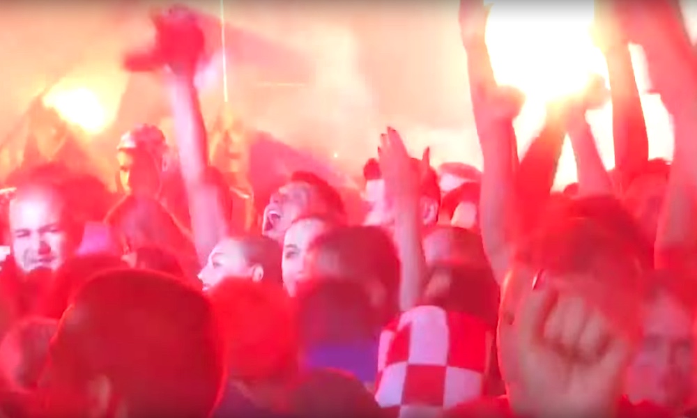 Kroatiassa nähtiin valtaisa kansanjuhla maan kaadettua Englannin jalkapallon MM-kisojen välierässä.