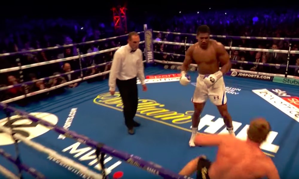 Anthony Joshua tyrmäsi Povetkinin ja puolusti näin ollen menestyksekkäästi neljän eri liiton mestaruusvöitään.