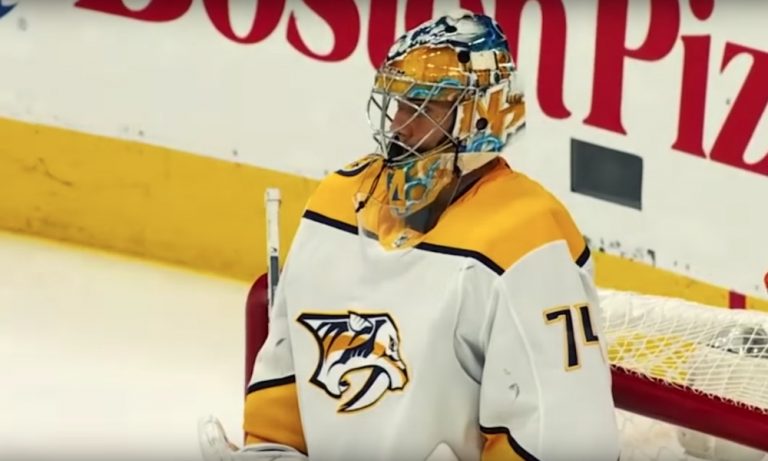 Juuse Saros sai loistavan startin NHL-kaudelle 2018-19, kun hän nollasi Florida Panthersin.