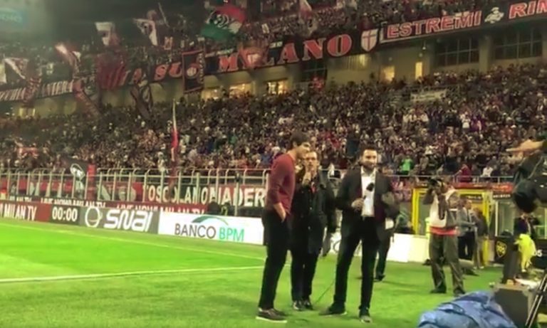 Kaka sai mielettömän vastaanoton palatessaan Milaniin.