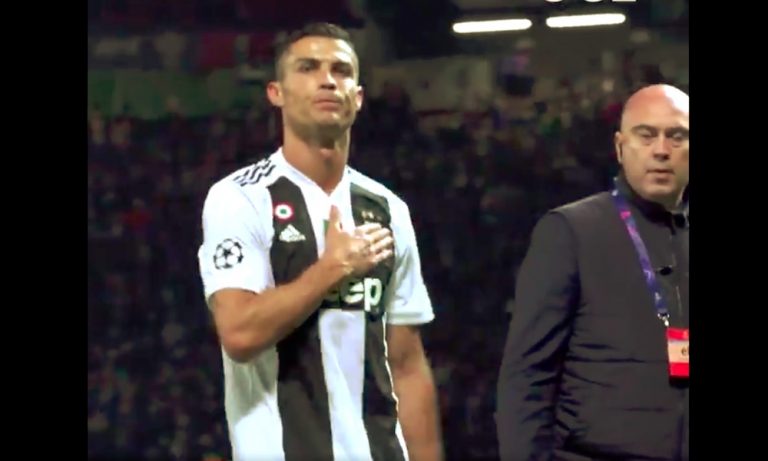 Cristiano Ronaldo tunteikkaana Old Traffordilla - Juventus kaatoi Manchester Unitedin.