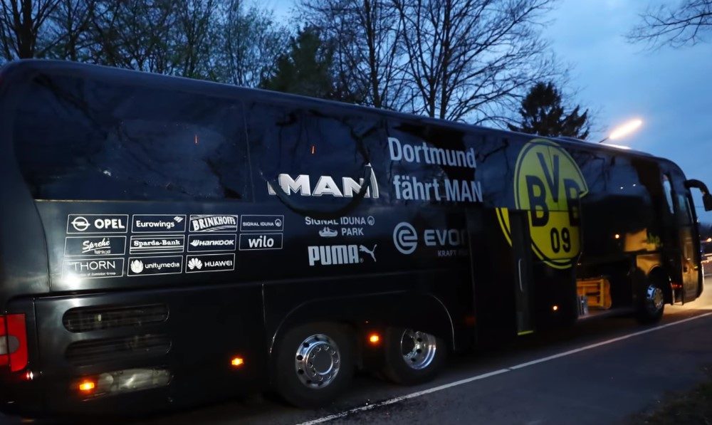 Borussia Dortmundin bussia pommittanut saksalaismies sai 14 vuotta vankeutta.
