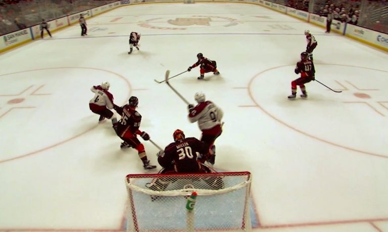 Mikko Rantanen iski voittomaalin Anaheim Ducksia vastaan, kun ottelun jatkoaikaa oli jäljellä enää 1,3 sekuntia.