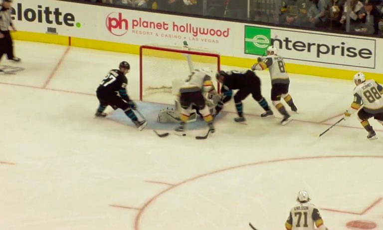 Joonas Donskoi sivusi maaliennätystään, kun hän iski voittomaalin Vegas Golden Knightsia vastaan.