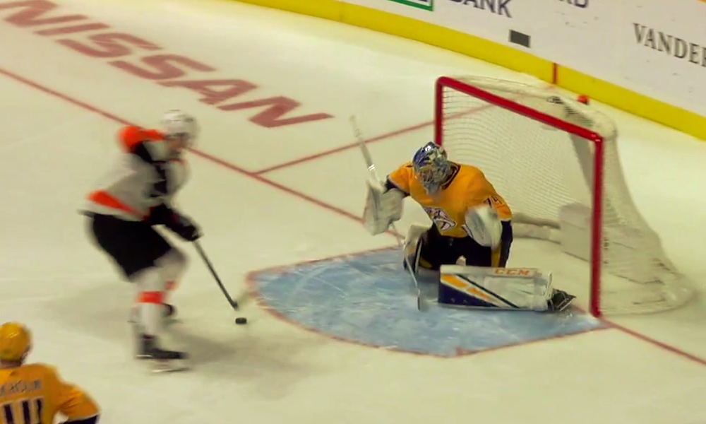 Juuse Sarokselle kauden toinen nollapeli - uhrina tällä kertaa Philadelphia Flyers.