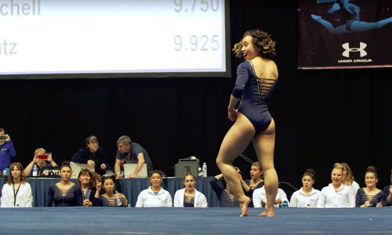 Voimistelija Katelyn Ohashi rikkoi internetin uskomattomalla suorituksellaan.