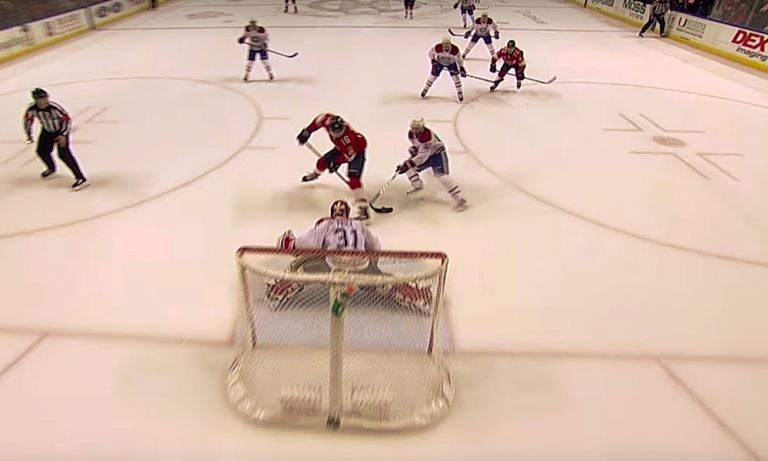 Aleksander Barkov iski hattutempun, ja kenties koko kauden upeimman maalin, Montreal Canadiensin verkkoon.