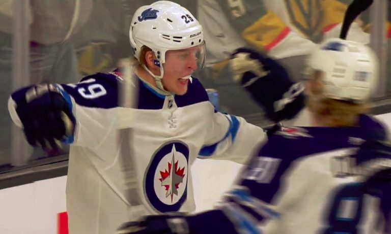 Patrik Laine teki kaksi maalia Vegas Golden Knightsia vastaan ja päätti 15 ottelun maalittoman putkensa.