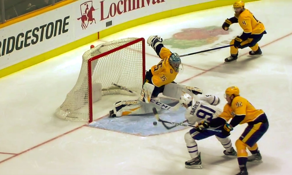 Nashville Predatorsin Pekka Rinne nollasi Toronton ja otti ottelussa täysin maagisen torjunnan.