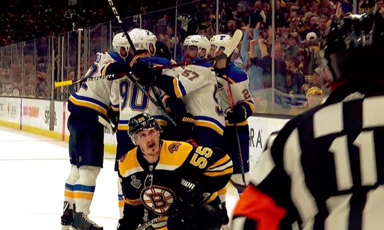 Boston Bruinsin ja St. Louis Bluesin välinen viides Stanley Cup-finaali ratkesi karmaisevaan tuomarivirheeseen!