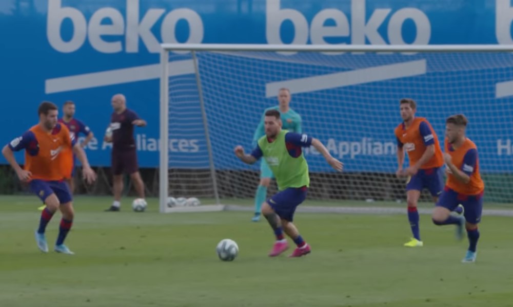 Lionel Messi palasi mukaan joukkueen harjoituksiin.