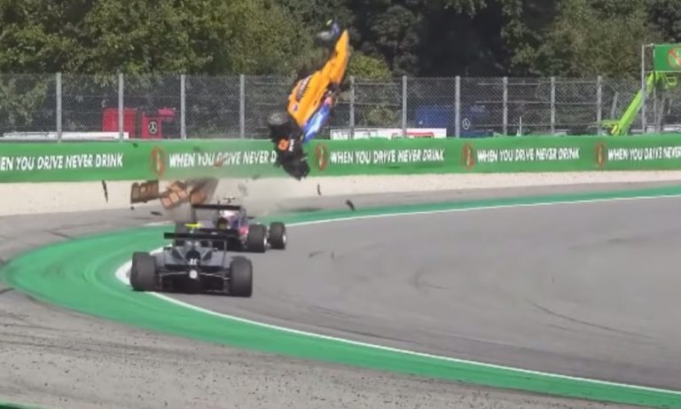Formuloissa nähtiin taas järkyttävä onnettomuus. Australialaiskuski Alex Peroni joutui hirveään onnettomuuteen lauantaina F3-sarjan kilpailussa Monzassa.