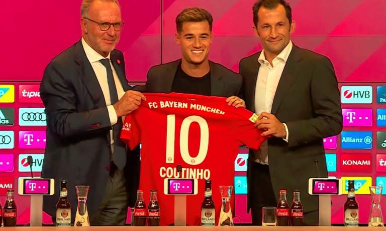 Philippe Coutinho pelaa Bayern Münchenin kotiottelut lasten kokoa olevalla paidalla, koska Adidas ei ole onnistunut valmistamaan hänelle sopivaa aikuisten koon paitaa.