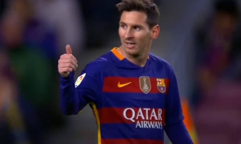 Barcelonalle seurahistorian 9000:s maali - Messillä järjetön osuus.