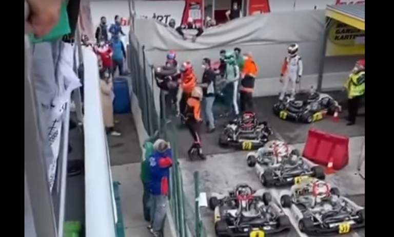 Karting-kuski pilasi kilpauransa ainakin toistaiseksi todella törkeällä käytöksellä Kartingin MM-sarjan kilpailussa Italiassa Lonaton radalla.