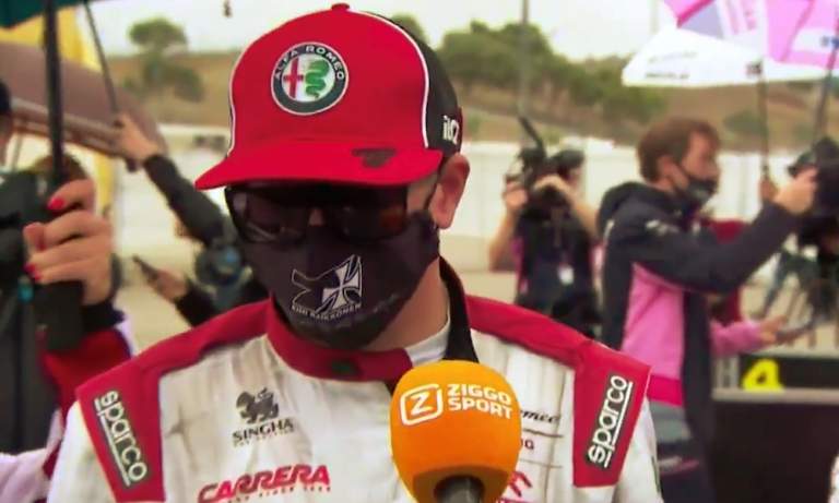 Kimi vitsaili haastattelussa kiroilleelle toimittajalle iästään Portugalin GP:n jälkeen.